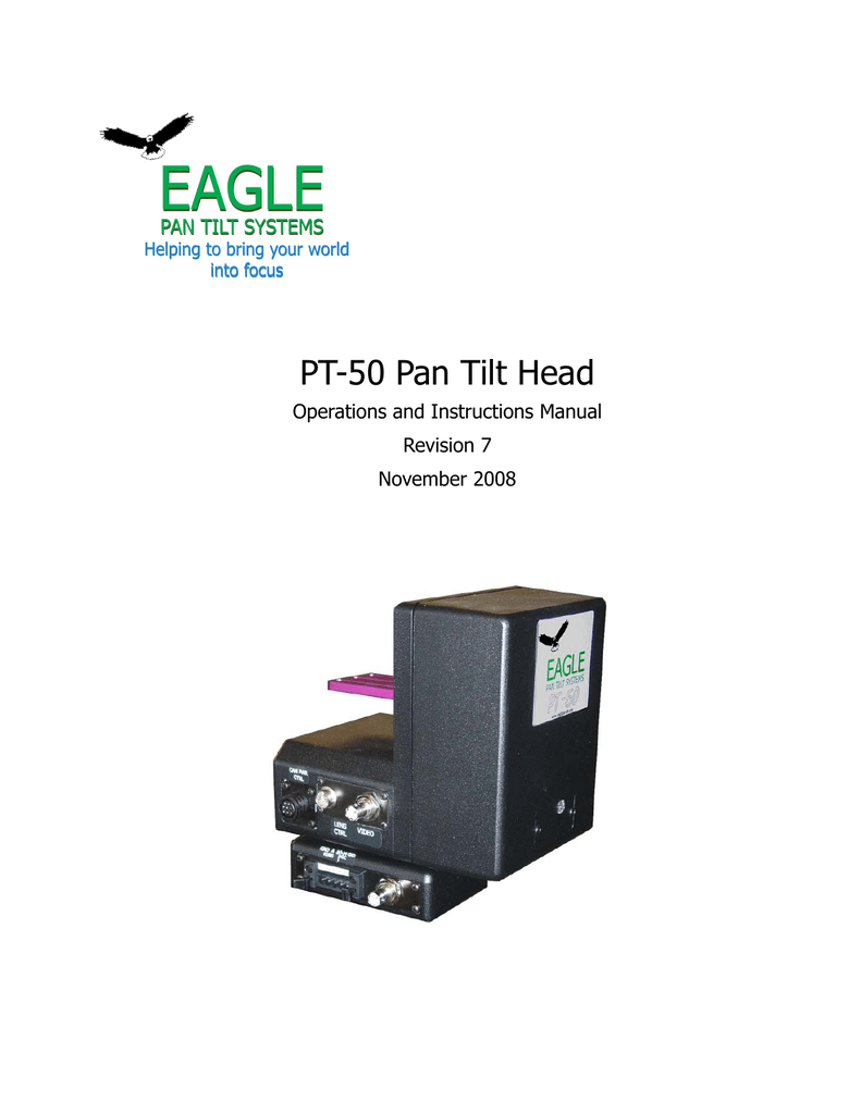 Eagle Pan Tilt Systems PT-50 Camera Controller Pan Tilt Head