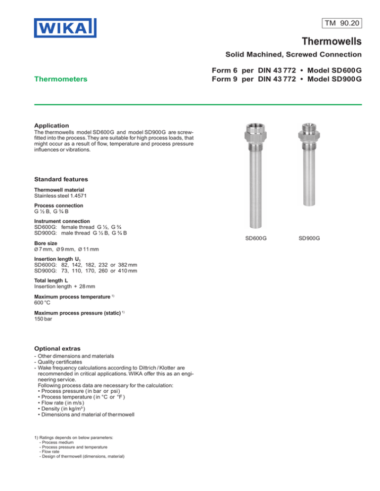 Thermowells Manualzz