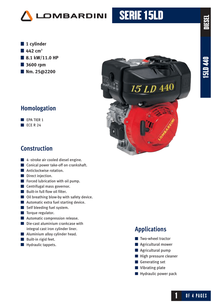 Lombardini Engine 15ld440 Spare Parts Catalog Reviewmotors.co