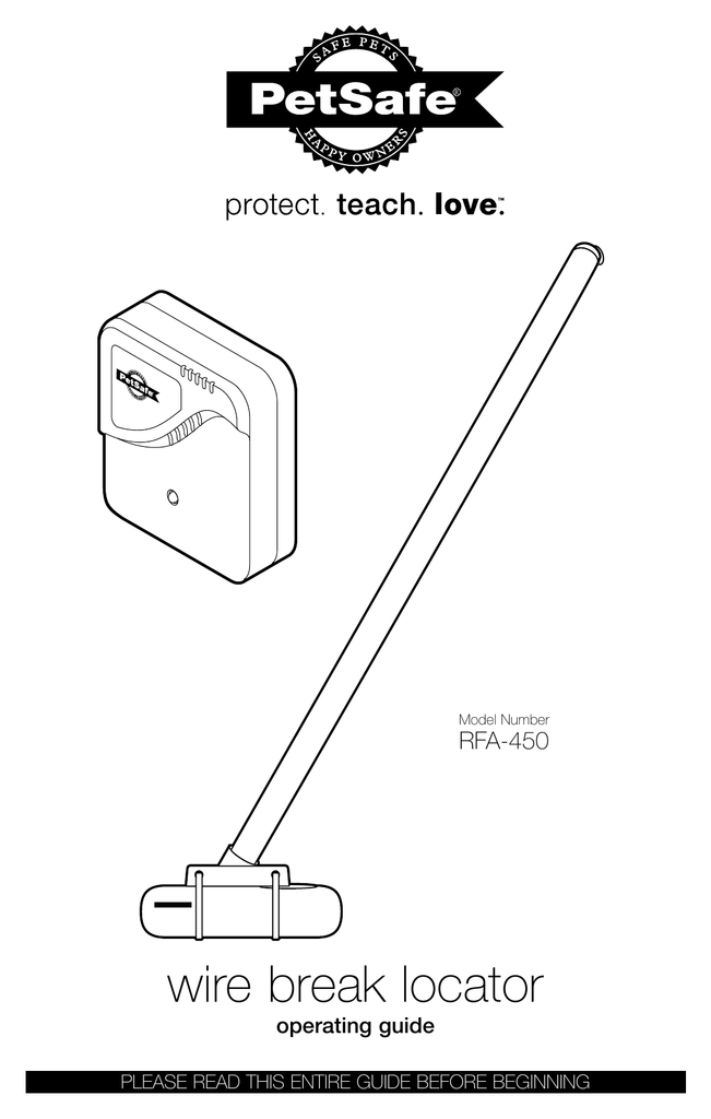 petsafe wire break detector