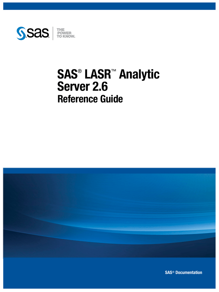 Sas Lasr Analytic Server 2 6 Manualzz Com - 