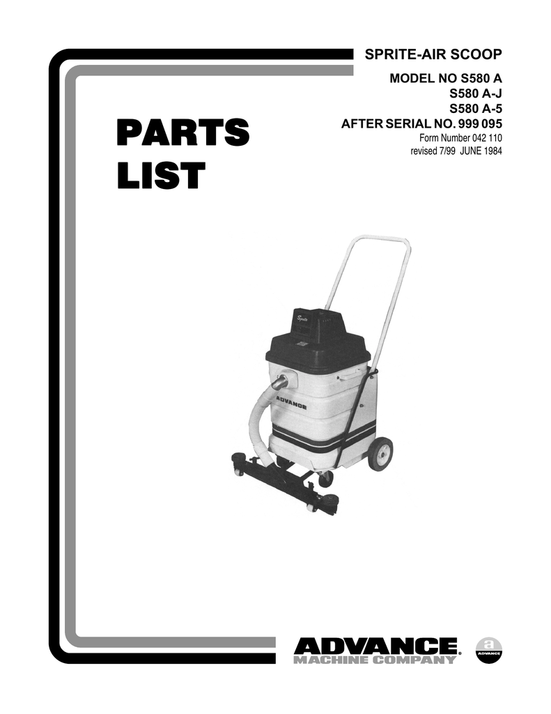Advance Carpetriever 28 Parts Manual Carpet Vidalondon