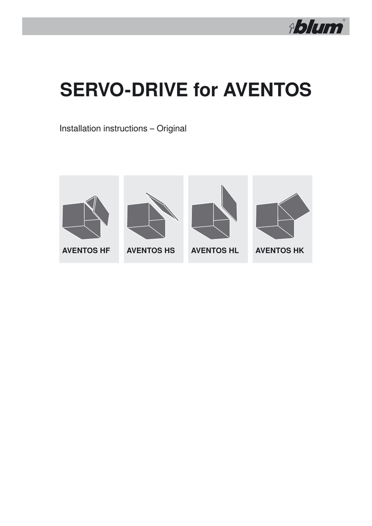 AVENTOS HF/HS/HL 21FA000 BLUM SERVO-DRIVE für AVENTOS Antriebseinheit