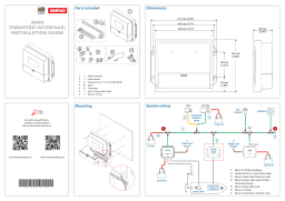 Simrad AD80  Thruster Interface, Installation guide