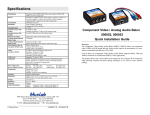 MuxLab Component Video/Analog Audio Balun Installation guide