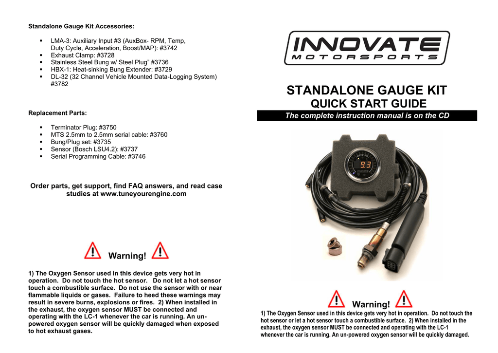 Перевод инструкции Innovate LC-2