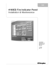 Simplex 4100ES Fire Indicator Panel Installation &amp; Maintenance Manual