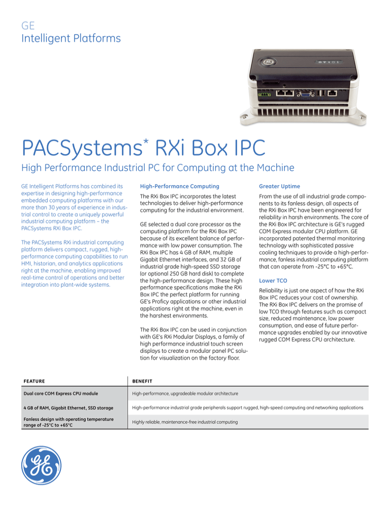 Pacsystems Rxi Box Manualzz