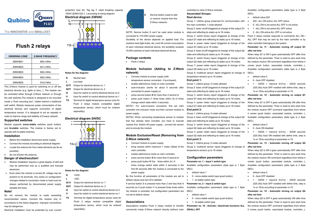 Qubino flush dimmer gen5 manual