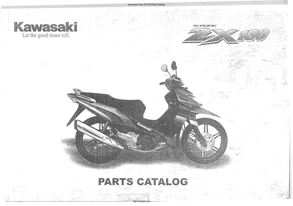 Rationalisering sød forvridning Kawasaki Kaze ZX 130 каталог запчастей (анг) | Manualzz