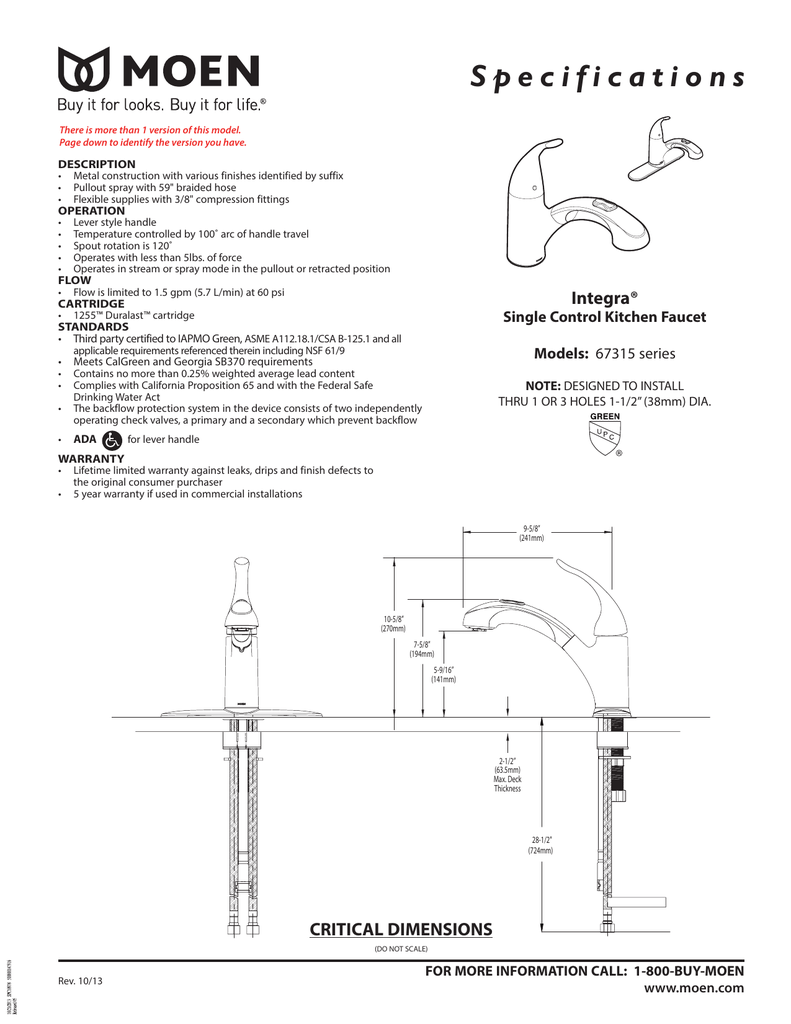 Standard Kitchen Faucet Spacing With Accessories Diagram, 45 OFF