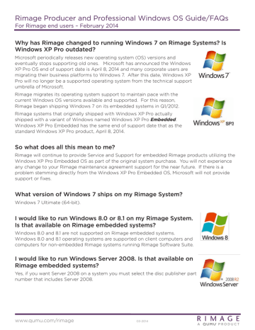 windows xp embedded support