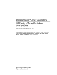 StorageWorks Array Controllers HS HSJ30, HSJ40, HSD30, HSZ40 User's Guide
