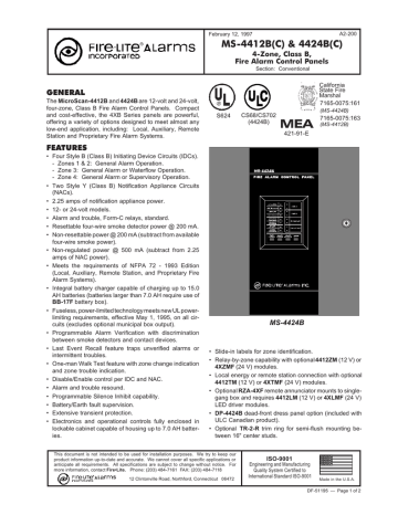 MS4412-4424 Spec Sheet | Manualzz