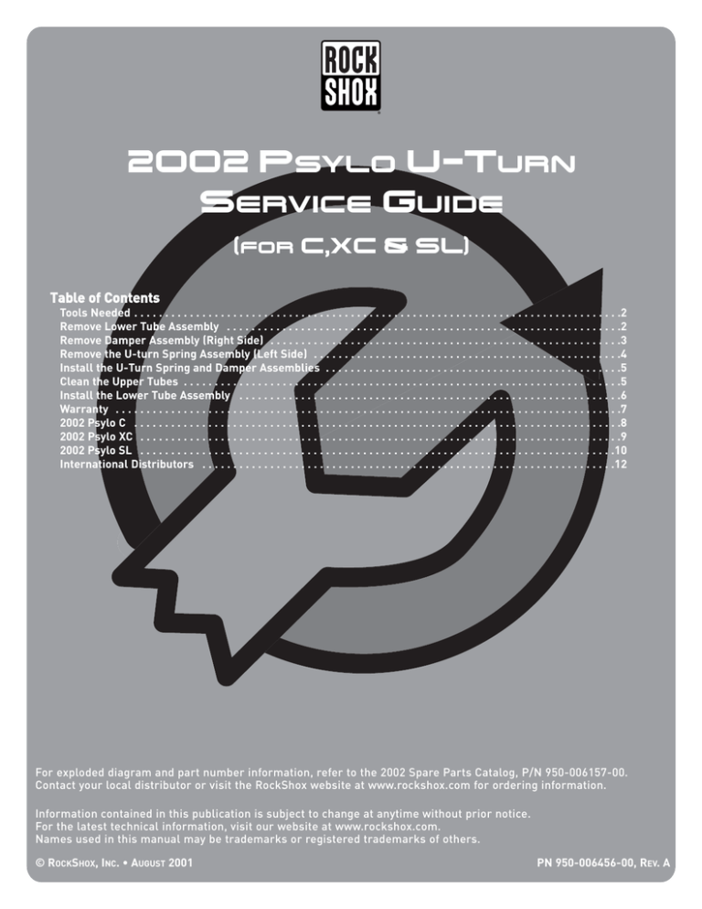 02 Psylo U Turn Service Guide Manualzz