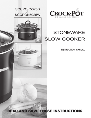  Crock-Pot Manual Slow Cooker, 3 Quart (SCR300-B