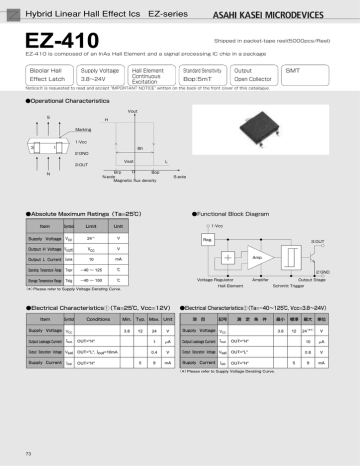 datasheet for EZ-410 by Asahi Kasei Microdevices | Manualzz