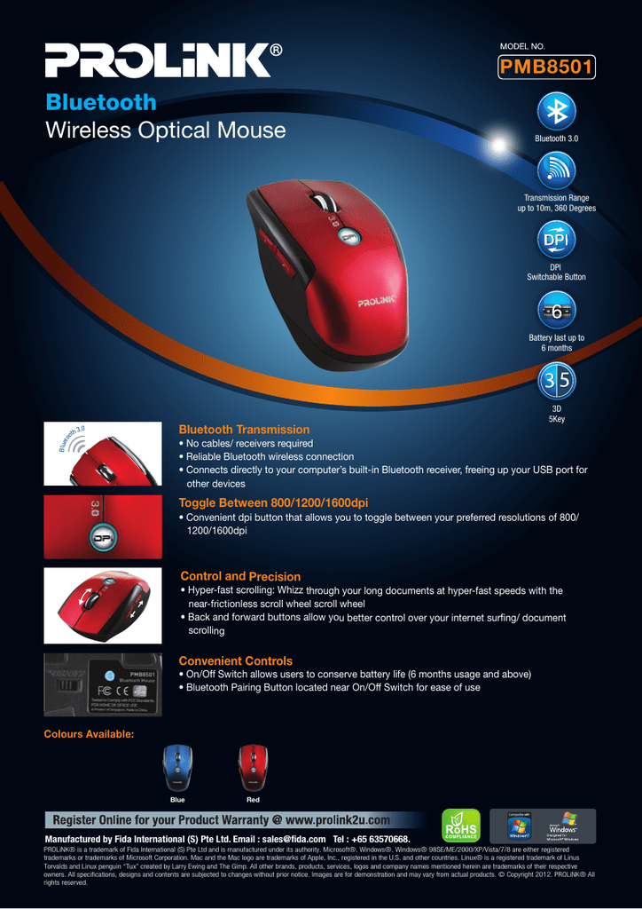 software for gigaware wireless optical mouse