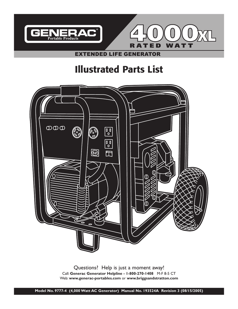 Generac 4000xl Parts Diagram atelieryuwa.ciao.jp