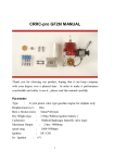 CRRC-pro GF26I manual