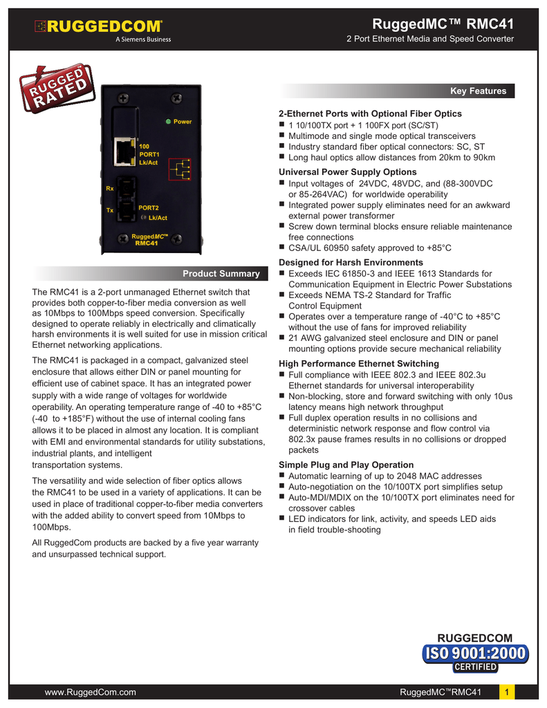 Rmc41 Datasheet Manualzz