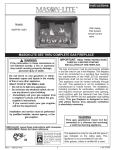Mason-Lite MGFPST-43P Instructions Manual