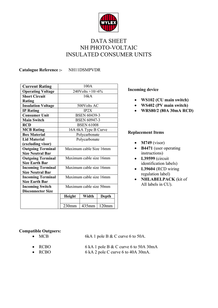 Data Sheet 190kb Pdf Manualzz