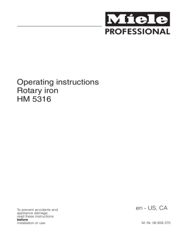 Miele HM 5316 Operating Instructions Manual | Manualzz