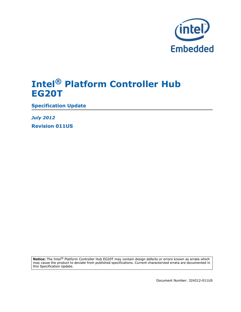 Intel Platform Controller Hub