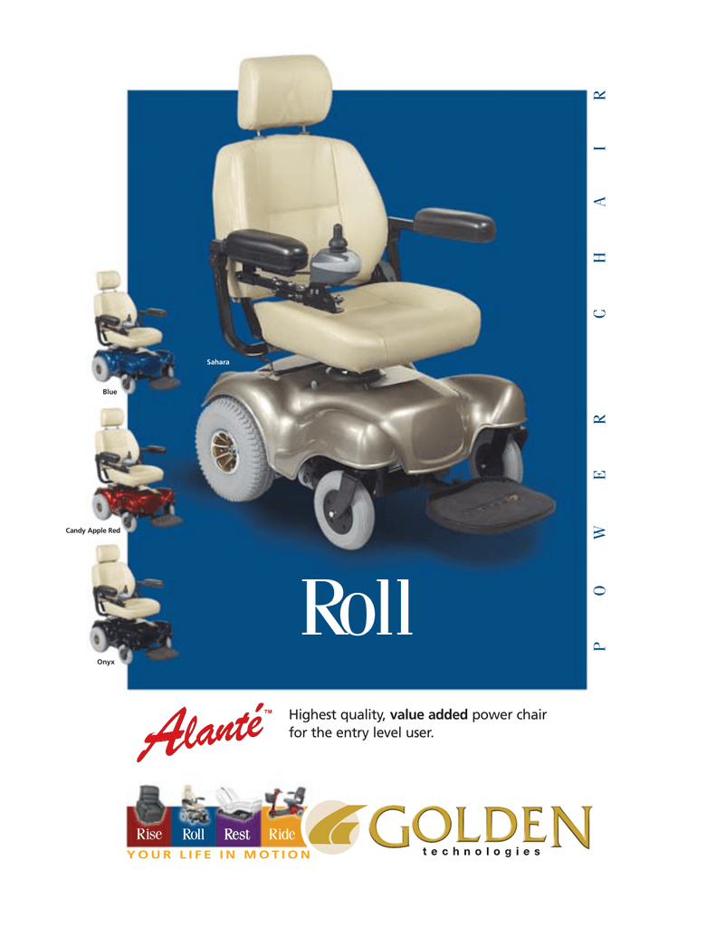 golden alante power chair manual