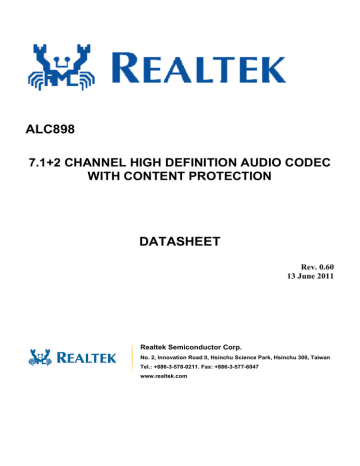 realtek alc1150 7.1