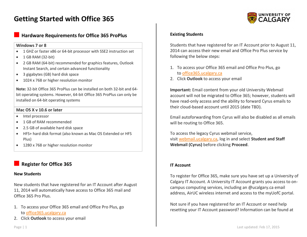 Office 365 ucalgary login