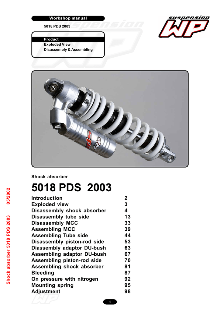 Wp Suspension 5018 Pds Shock Manual Manualzz