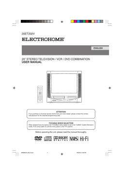 Electrohome 20ET202V User manual