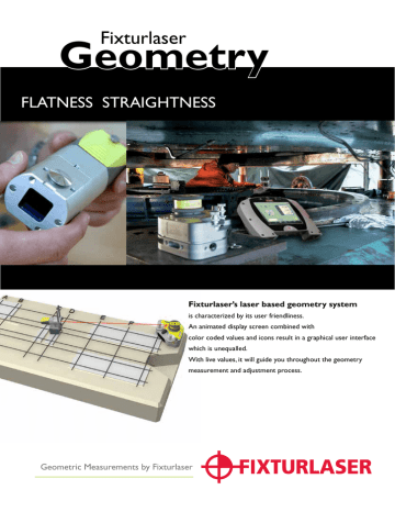 Fixturlaser XA Geometry Product Brochure: Straightness and Flatness | Manualzz