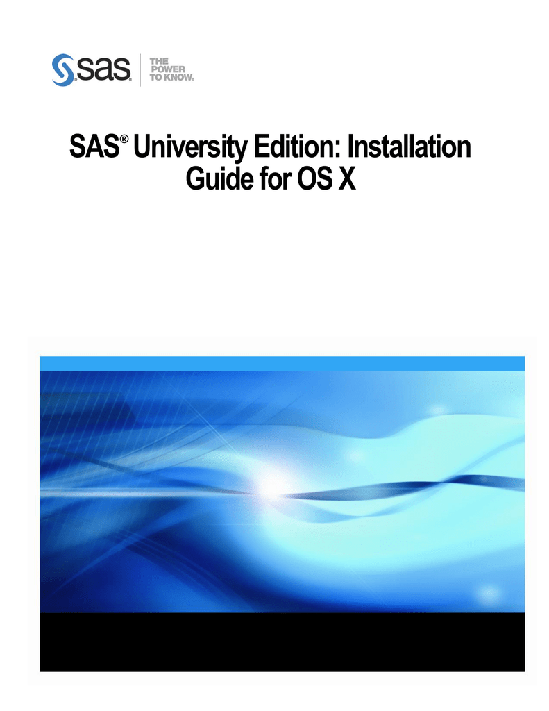 installing sas university edition