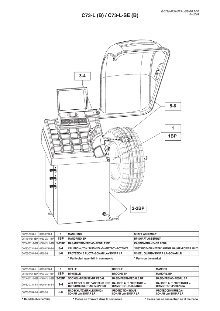 CEMB C73 VIDEO WHEEL BALANCER DRAWING Manualzz