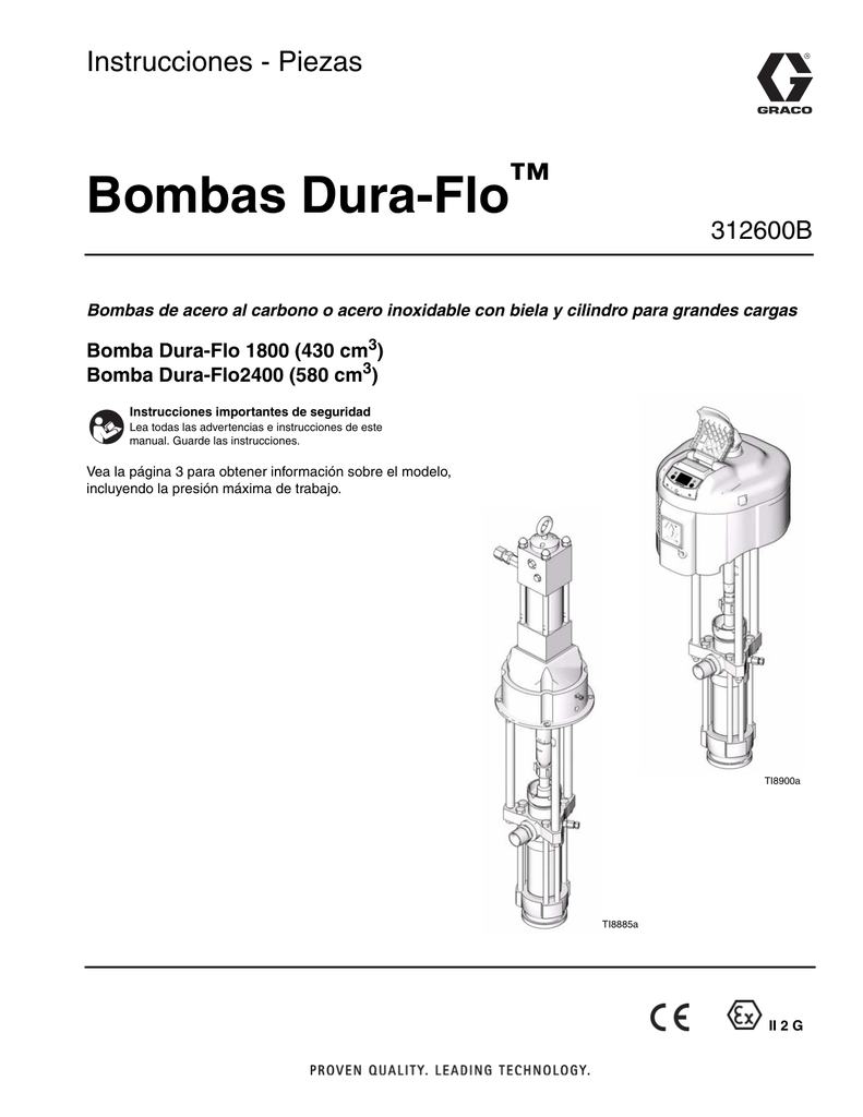 Graco 312600B, DuraFlo Pump Instructions Manualzz