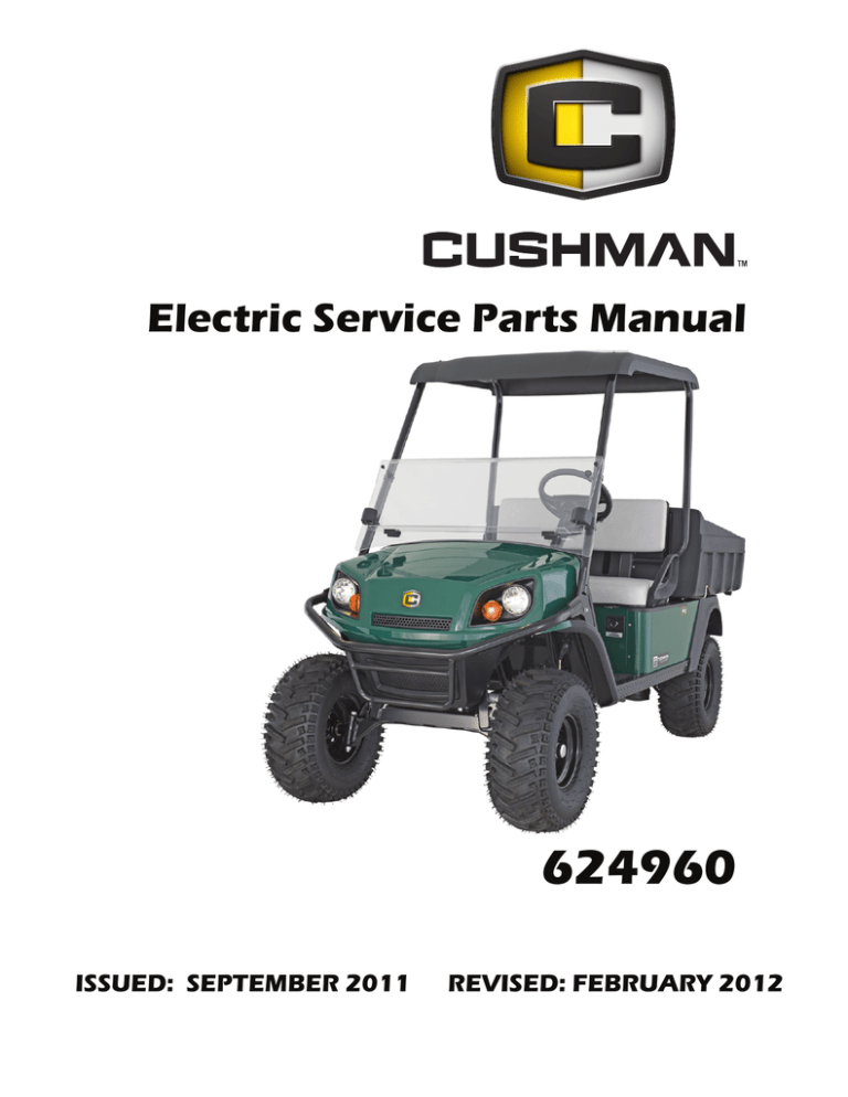 Cushman Hauler 1200X Electro | Manualzz