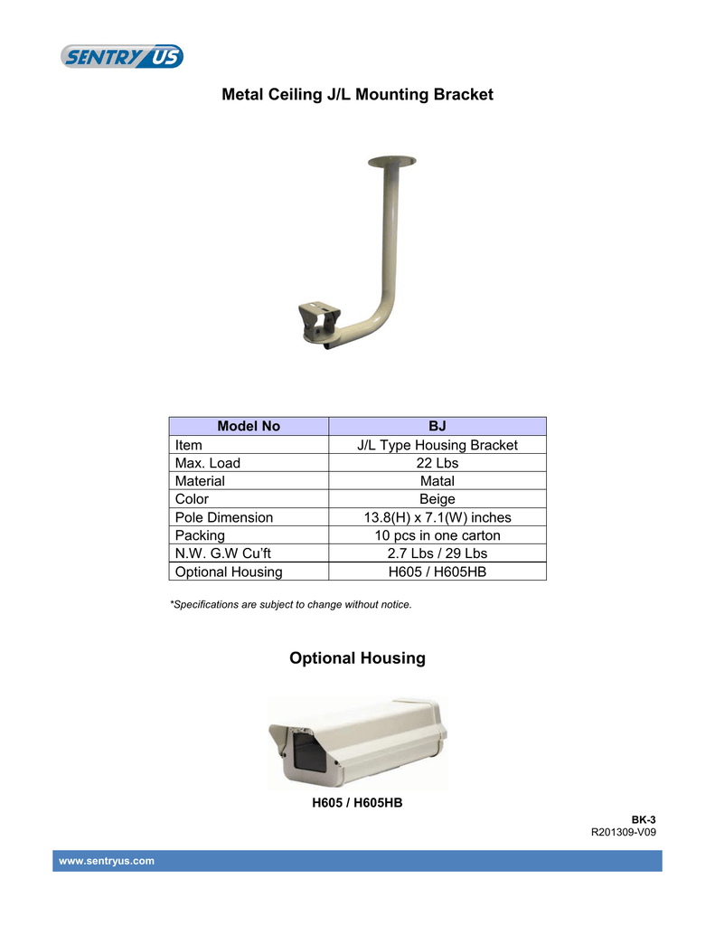 Metal Ceiling J L Mounting Bracket Manualzz