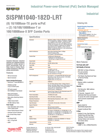 SISPM1040-182D-LRT product data sheet | Manualzz