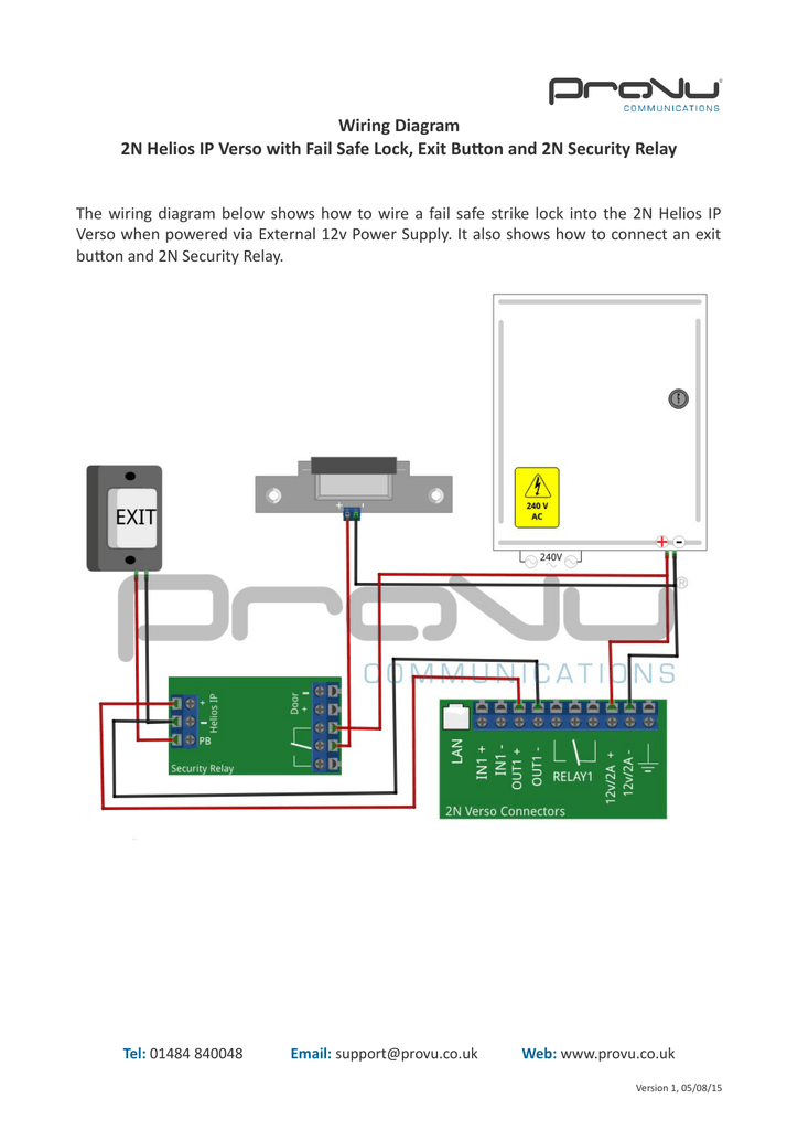 Verso With Psu Fail Safe Lock Exit Button And Security Relay Manualzz