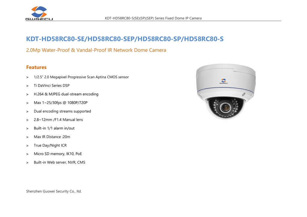 ip camera built in web server