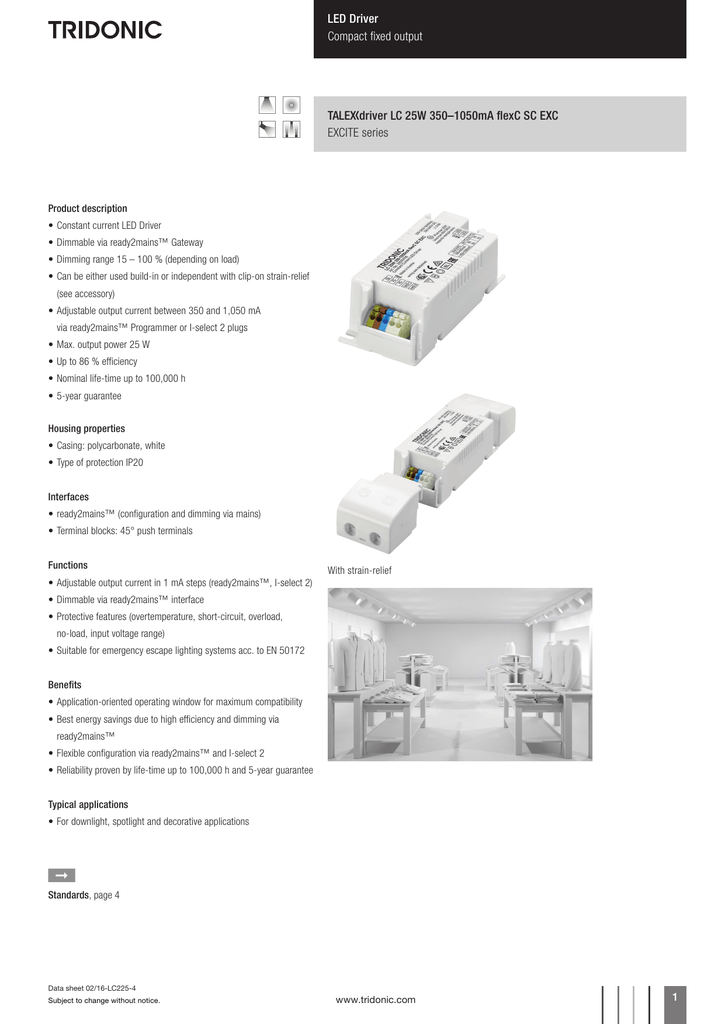 Tridonic Led Driver Dimmable Wiring Diagram - Wiring Diagram
