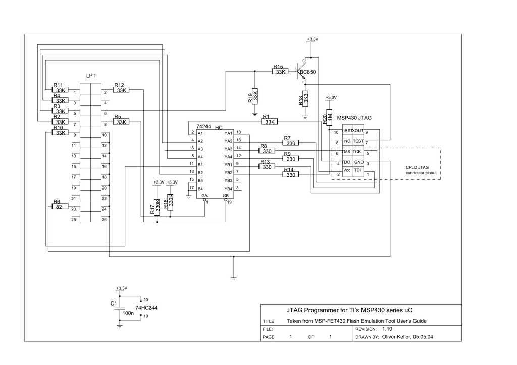 Xilinx jtag programmer схема