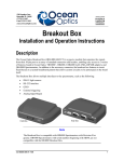 Breakout Box HR4000 HR4-BREAKOUT Installation and Operation Instructions