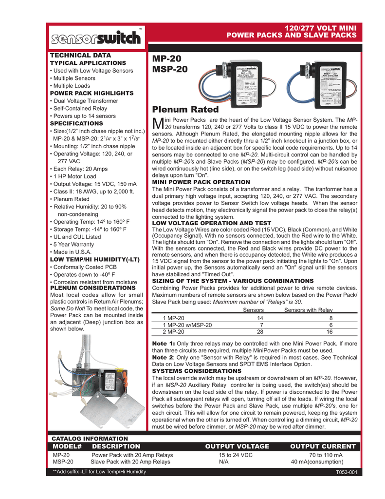 Mp 20 Datasheet Manualzz