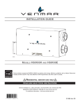 Venmar Ventilation Unit H50100 H, H50100 E Installation Guide