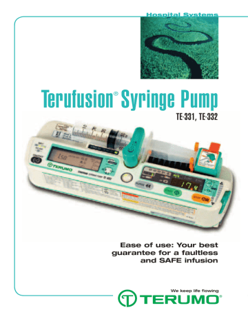 Terumo Terufusion spuitpomp TE 331 TE 332 | Manualzz