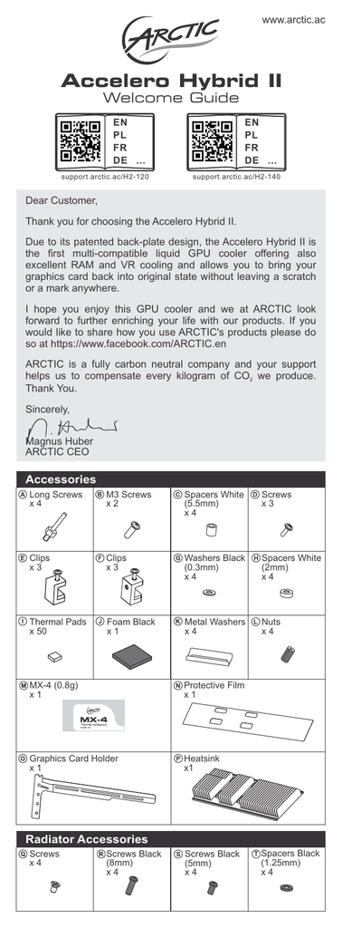 Accelero Hybrid Ii Welcome Guide Manualzz